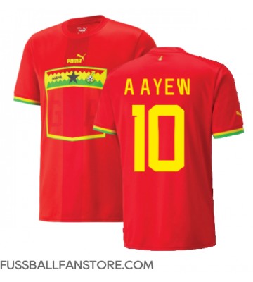 Ghana Andre Ayew #10 Replik Auswärtstrikot WM 2022 Kurzarm